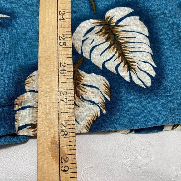 Roper Men's Teal Western Cowboy Print Short Sleeve Button Up Shirt Large‎ - Picture 10 of 11